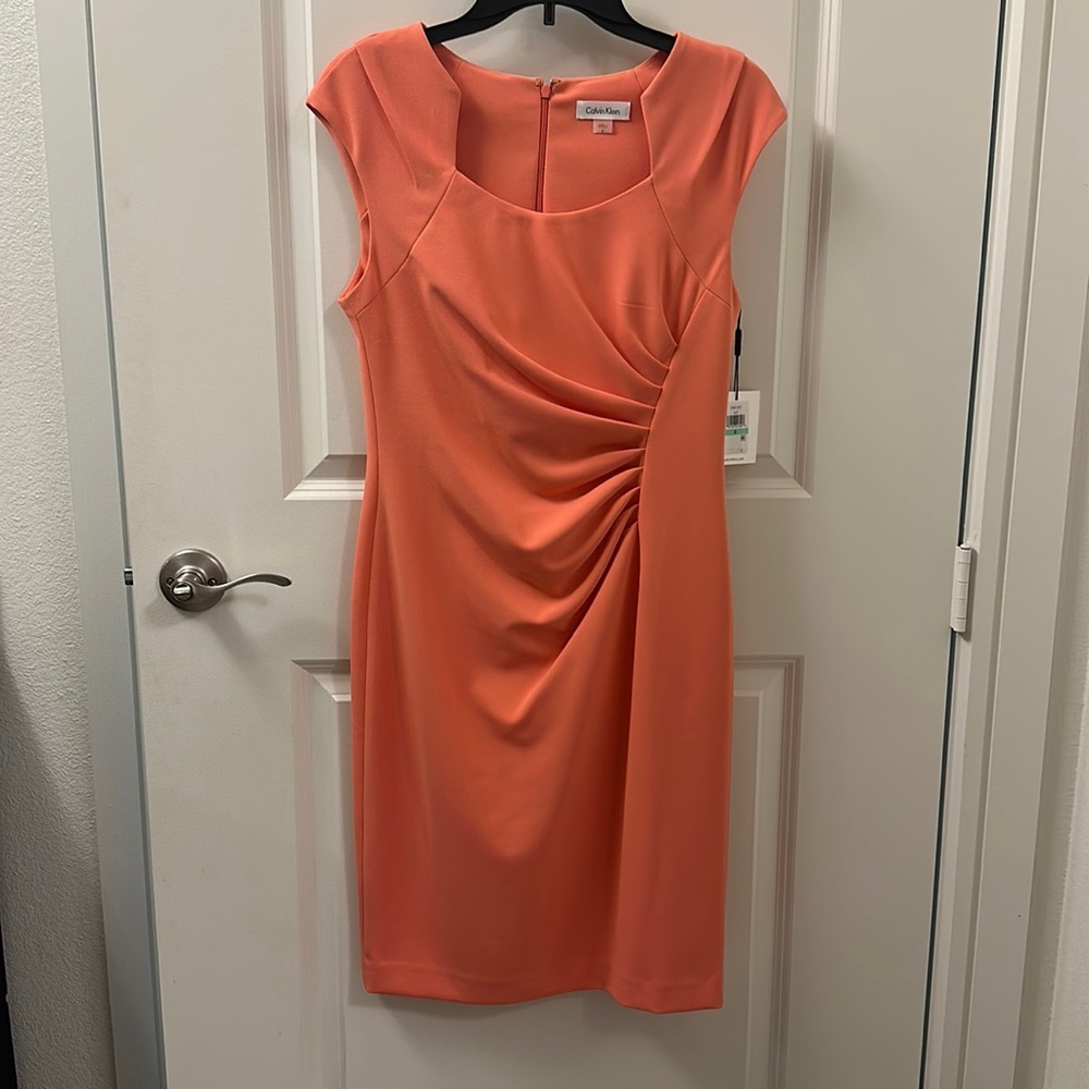 Peach 🍑 colored Calvin Klein 👗 Dress